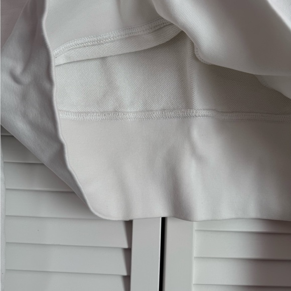 All Saints Wingan Enrico Cropped Sweatshirt in White Size Small - Picture 5 of 8